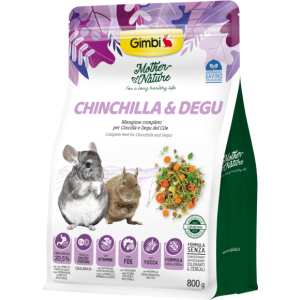 Alimenti > GIMBI MOTHER NATURE CHINCHILLA&DEGU 800G | GIMBORN