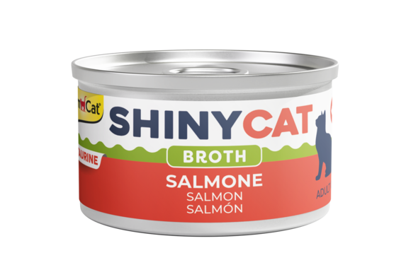Alimenti umidi > ShinyCat  SALMONE IN BROTH 70g | GIMBORN
