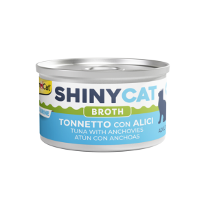 Alimenti umidi > ShinyCat tonnetto con alici in brodo di cottura 70g | GIMBORN