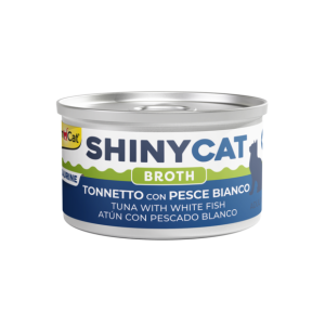 Alimenti umidi > ShinyCat TONNETto CON PESCE BIANCO in brodo di cottura | GIMBORN