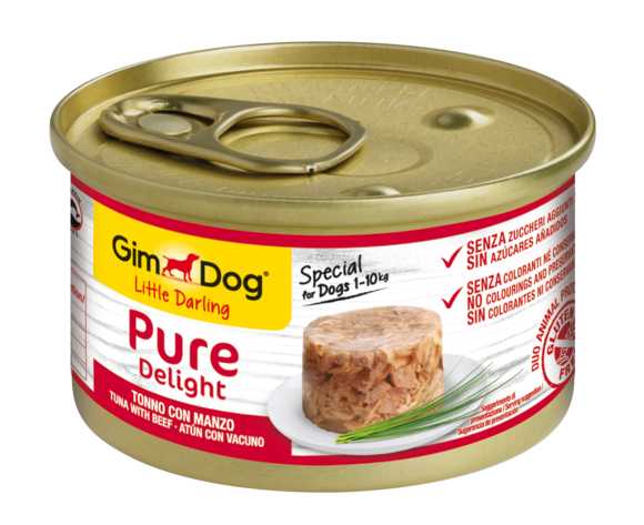 Wet food > PURE DELIGHT TUNA WITH BEEF 85G | GIMBORN