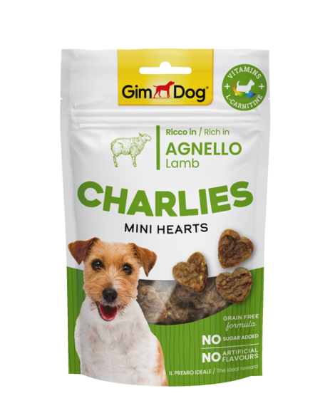Snacks > CHARLIES MINI HEARTS lamb 70GR | GIMBORN