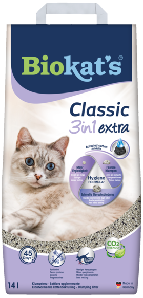 Lettiere agglomeranti > BIOKAT'S CLASSIC 3in1 EXTRA 14l | GIMBORN