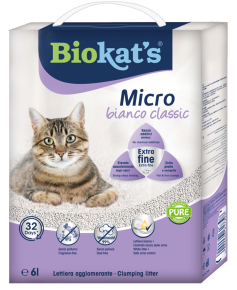 Clumping litters > Biokat's* MICRO BIANCO CLASSIC 6LT | GIMBORN