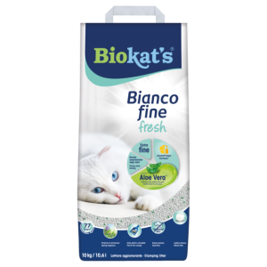 Lettiere agglomeranti > Biokat's* Bianco fine fresh con Aloe Vera** 10KG | GIMBORN
