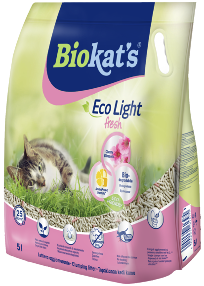 Clumping litters > Biokat's* Eco Light fresh cherry blossom 5 L | GIMBORN