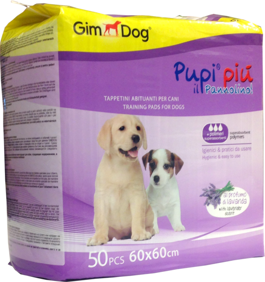 Igiene e cura > PANNOLINO PUPI PIU' LAVANDA 60x60 50PZ | GIMBORN