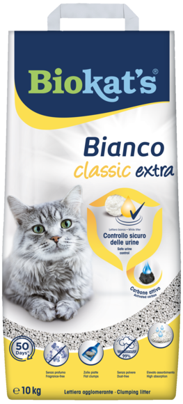 Lettiere agglomeranti > Biokat's Bianco Classic Extra 10 KG | GIMBORN