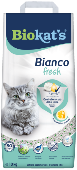 Clumping litters > Biokat's* Bianco Fresh 10kg | GIMBORN