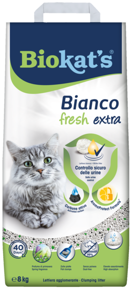 Lettiere agglomeranti > Biokat's Bianco Fresh Extra 8 KG | GIMBORN