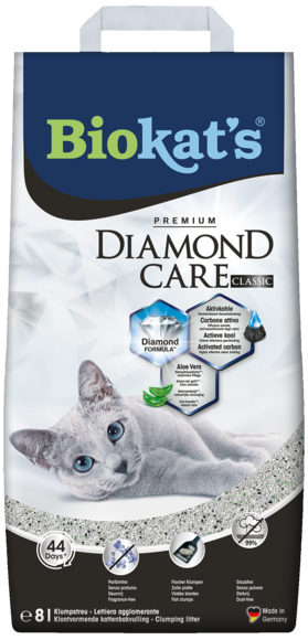Clumping litters > BIOKAT'S* DIAMOND CARE CLASSIC 8LT | GIMBORN