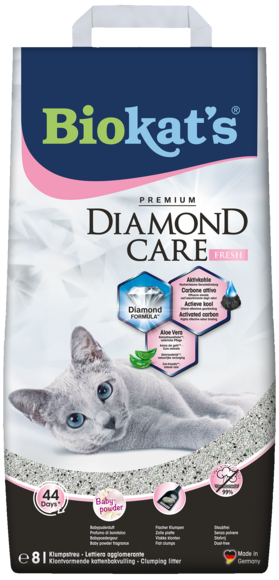 Clumping litters > BIOKAT'S* DIAMOND CARE FRESH 8LT | GIMBORN