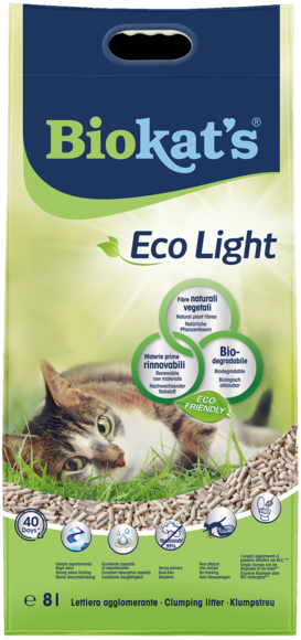 Lettiere agglomeranti > Biokat’s Eco Light 8 L | GIMBORN