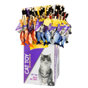 Giochi > CAT TEASER W/FISH&CATNIP | GIMBORN