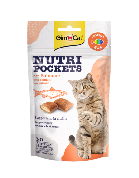 Atıştırmalıklar > GimCat Nutri Pockets with salmon 60g | GIMBORN