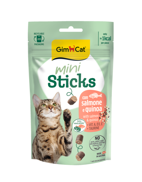 Sticks > Mini Sticks with Salmon and Quinoa 50g | GIMBORN